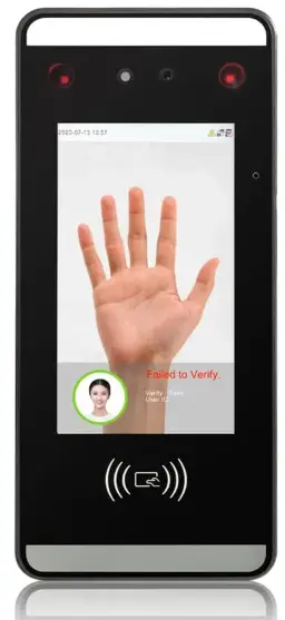 Terminal de Contrôle d'Accès Biométrique : Reconnaissance Faciale, Empreintes et RFID