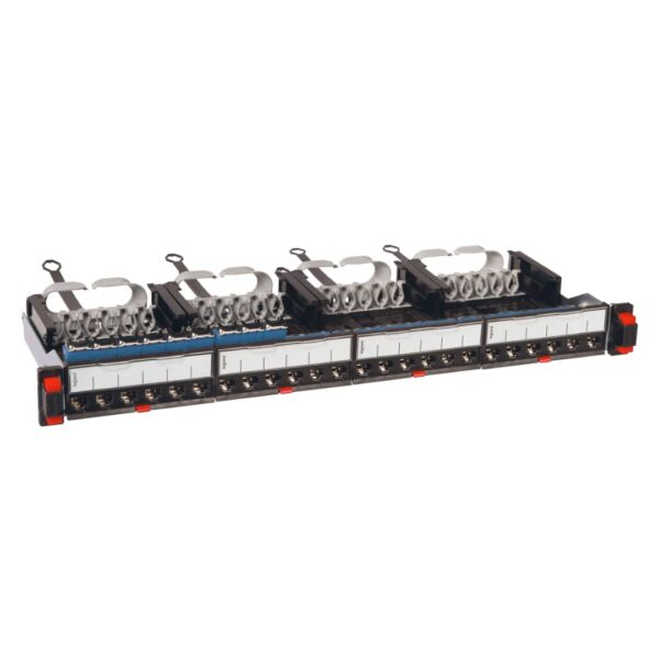 Panneau de brassage plat 19" LCS3 à équiper - 24 ports RJ45 - 1U - Legrand