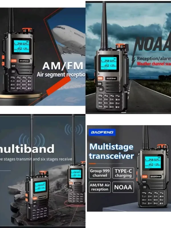 Talkie-Walkie Professionnel Baofeng UV-K61 PRO – Multibande & Recharge Type-C