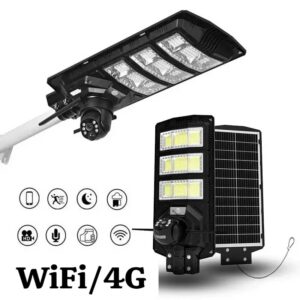 Lampadaire Solaire Tout-en-Un avec Caméra de Surveillance