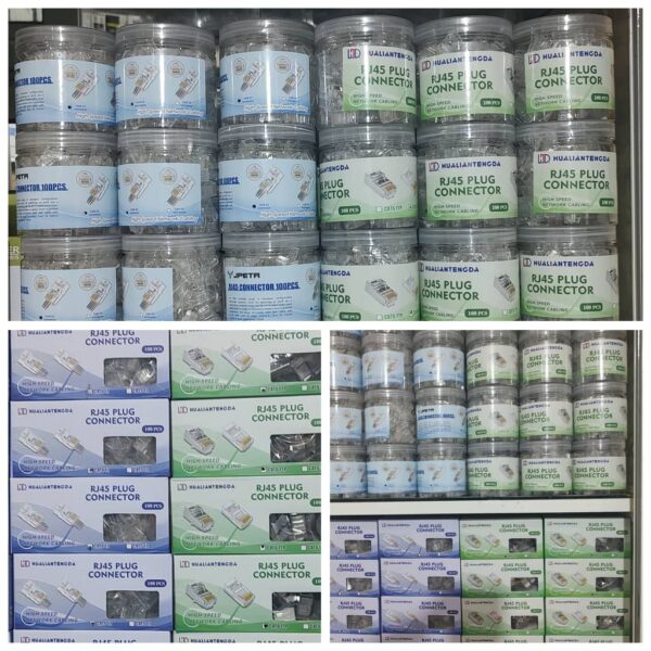 Connecteur RJ45 Blindé Haute Performance - Marque HUALIANTENGDA (Pack de 100)