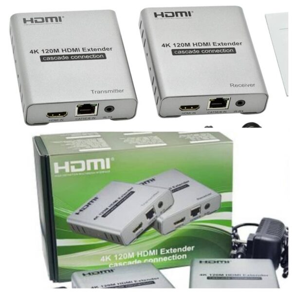 4K - Extendeur HDMI 120m via RJ45 (Cascade Connection)