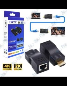 Kit Extendeur HDMI 4K via Câble Réseau RJ45 (Cat-6/6A) – Jusqu'à 60m